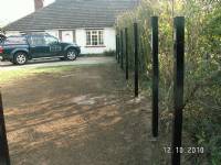 Five-bar 'wooden-style' steel gates - project portfolio 5