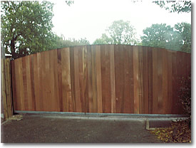 Steel Framed Wooden Gates